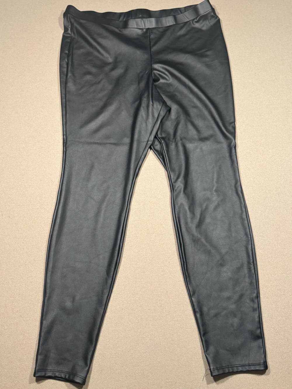 Woman’s Torrid size 1 Black Faux Leather Leggings